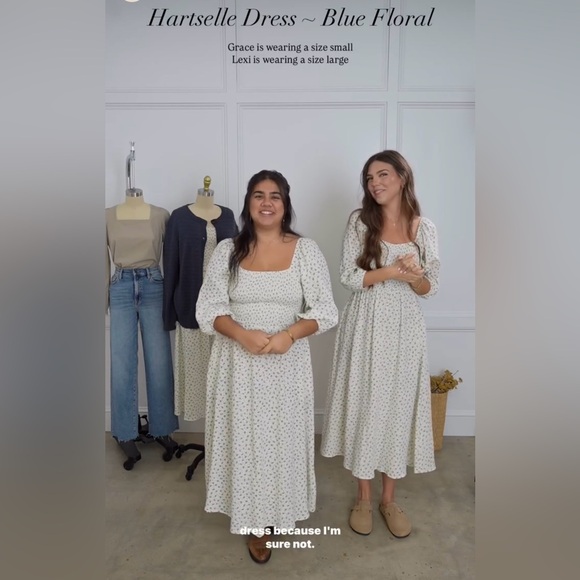 Neuflora HARTSELLE Blue Floral Dress Women's Small - Picture 6 of 10